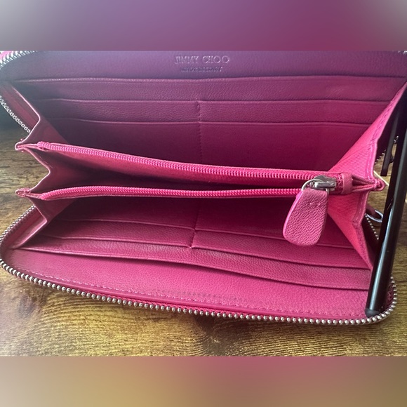 JIMMY CHOO filipa studded leather long zippy wallet - Picture 4 of 6